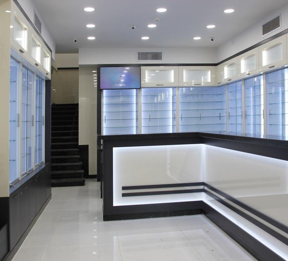 Retail display units with LED lighting